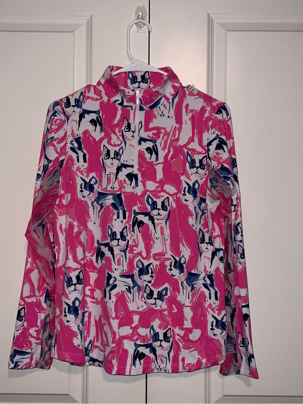 IBKUL Frenchie Pink Long Sleeve